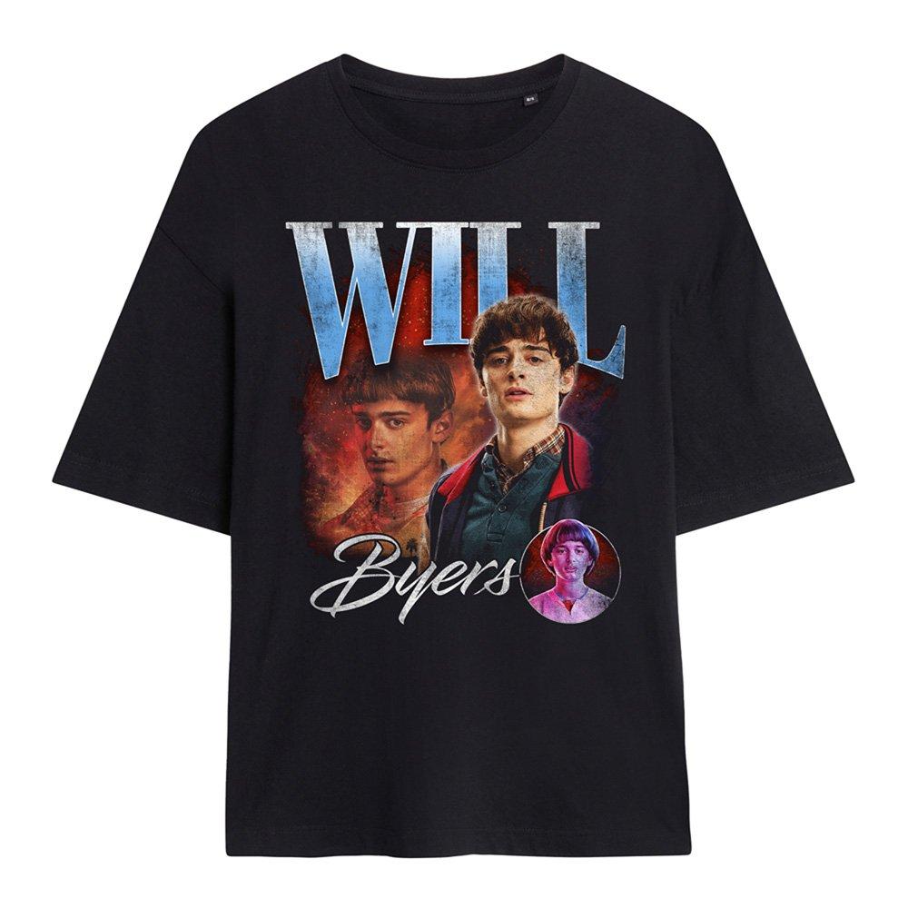 Black - Stranger Things - Stranger Things Will Homage Oversized T-Shirt Bla - 1