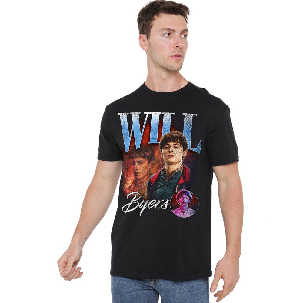 Black - Stranger Things - Stranger Things Will Homage T-Shirt Black - 1