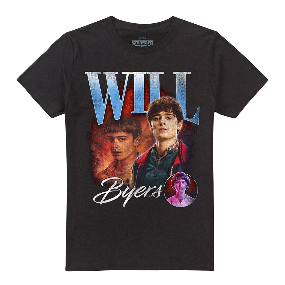 Black - Stranger Things - Stranger Things Will Homage T-Shirt Black - 4
