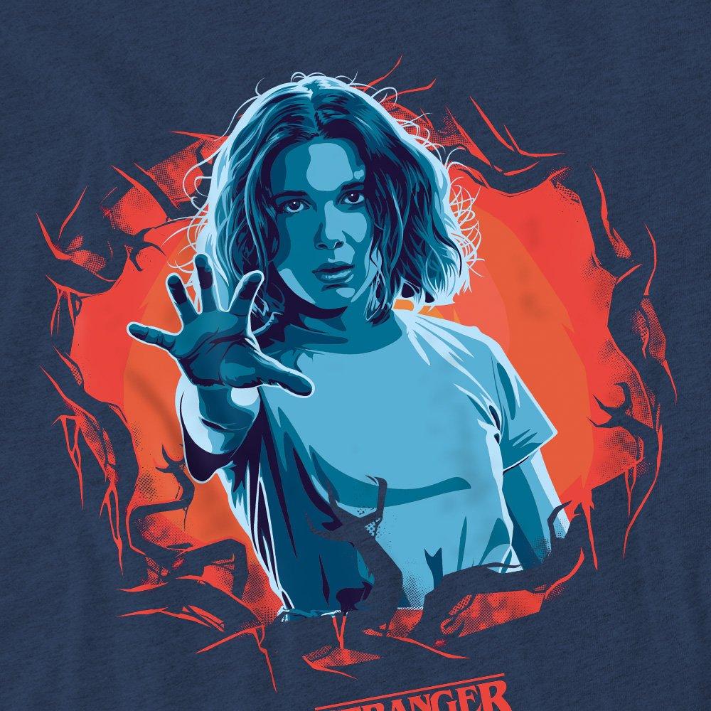 Navy - Stranger Things - Stranger Things Eleven Reach Out T-Shirt - 2