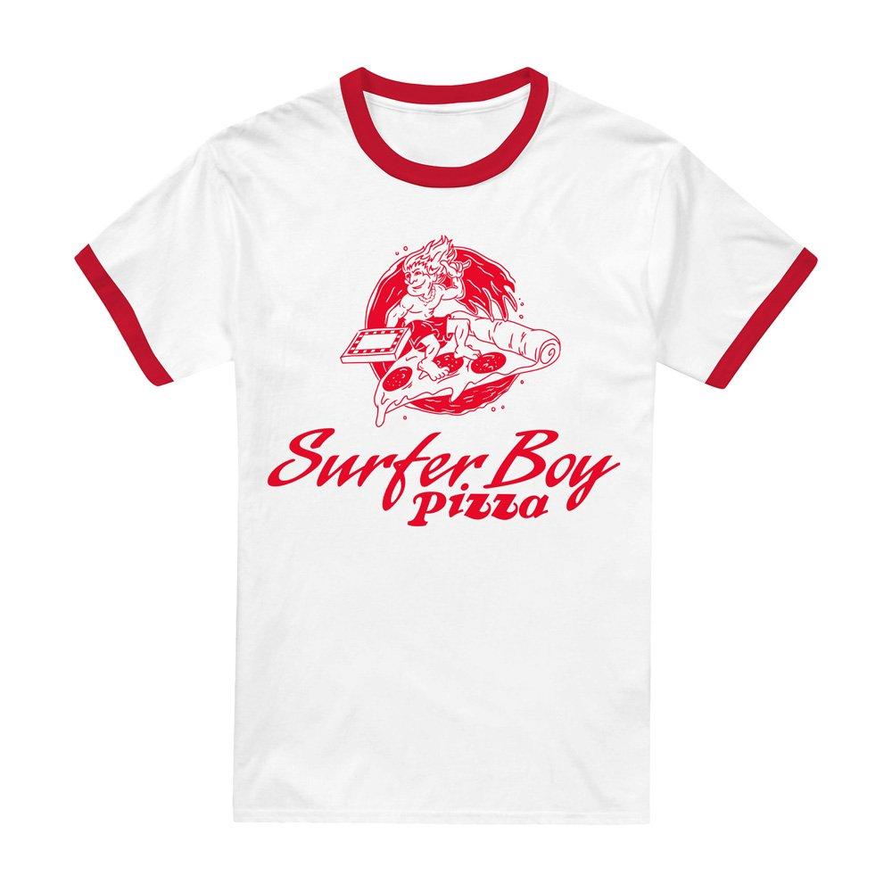 Multi - Stranger Things - Stranger Things Surfer Boy Pizza Ringer T-Shirt W - 1