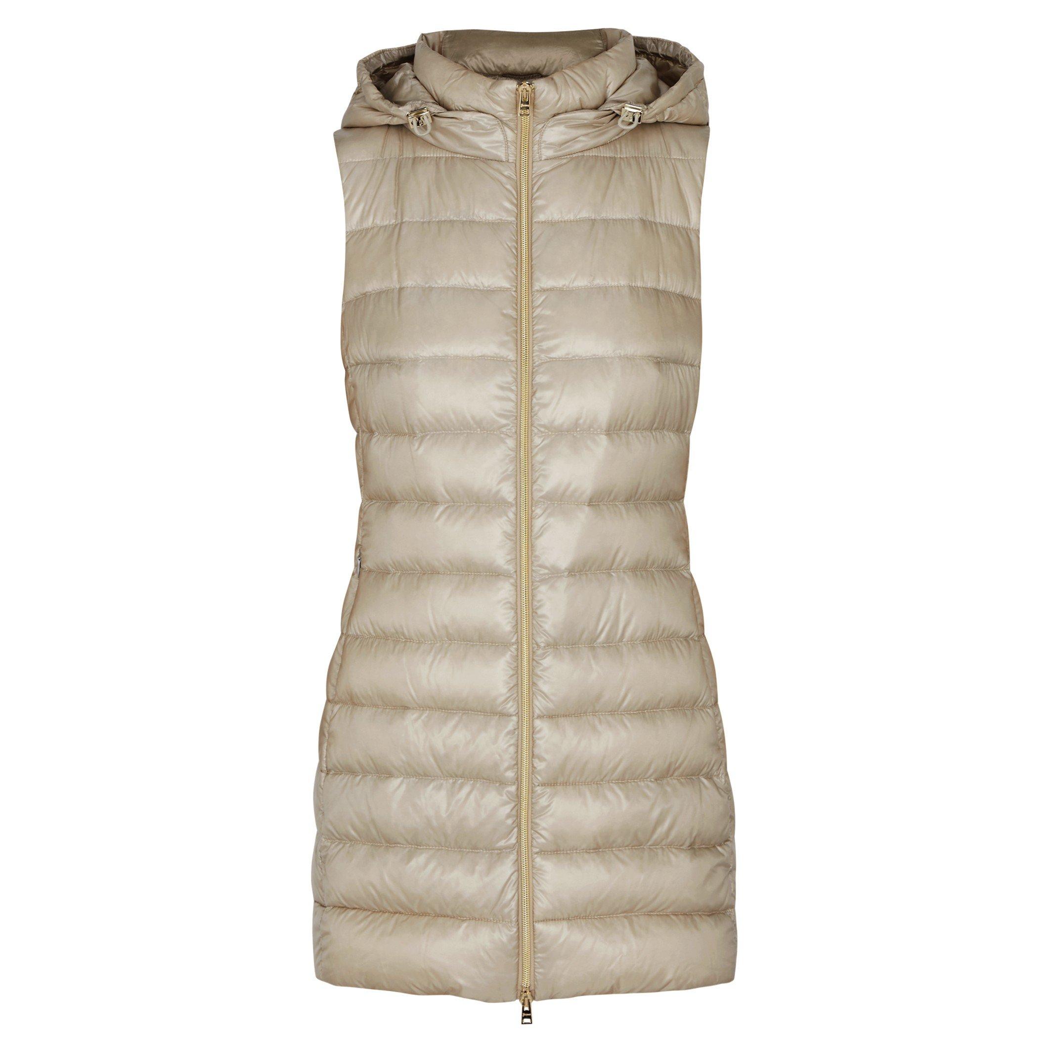 CREAM - Herno - J LONG ICONIC HOODED GILET - 1