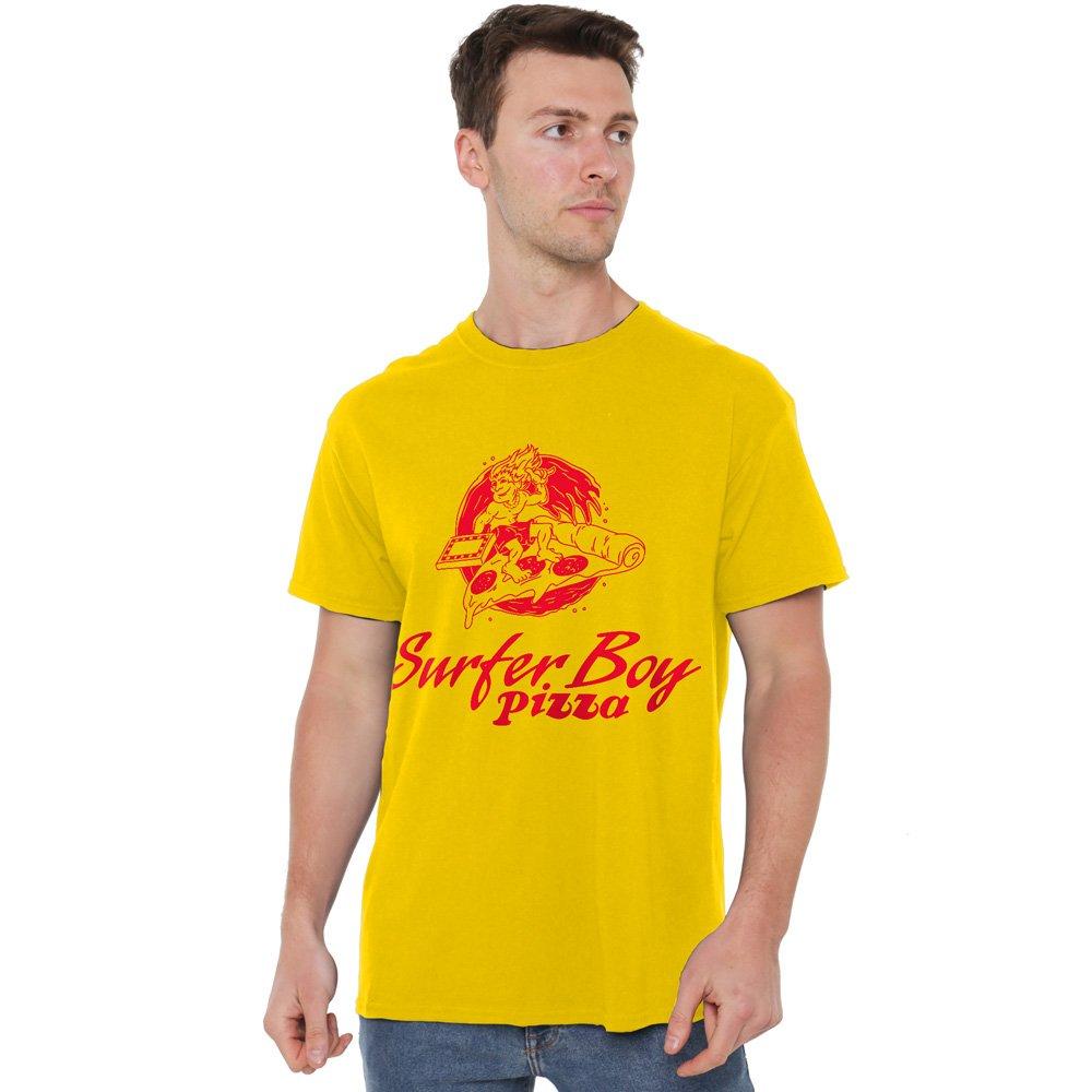 Yellow - Stranger Things - Stranger Things Surfer Boy Pizza T-Shirt Yellow - 1