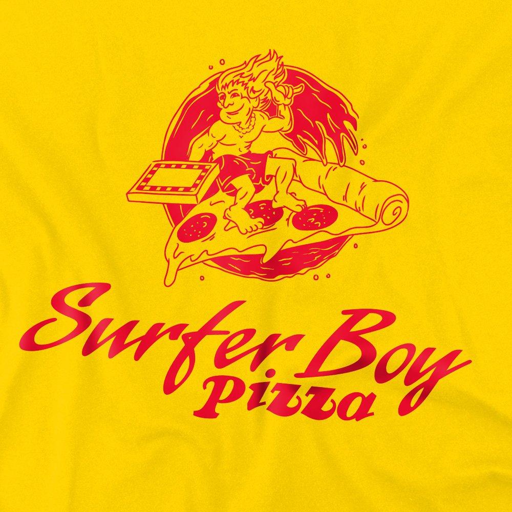 Yellow - Stranger Things - Stranger Things Surfer Boy Pizza T-Shirt Yellow - 2