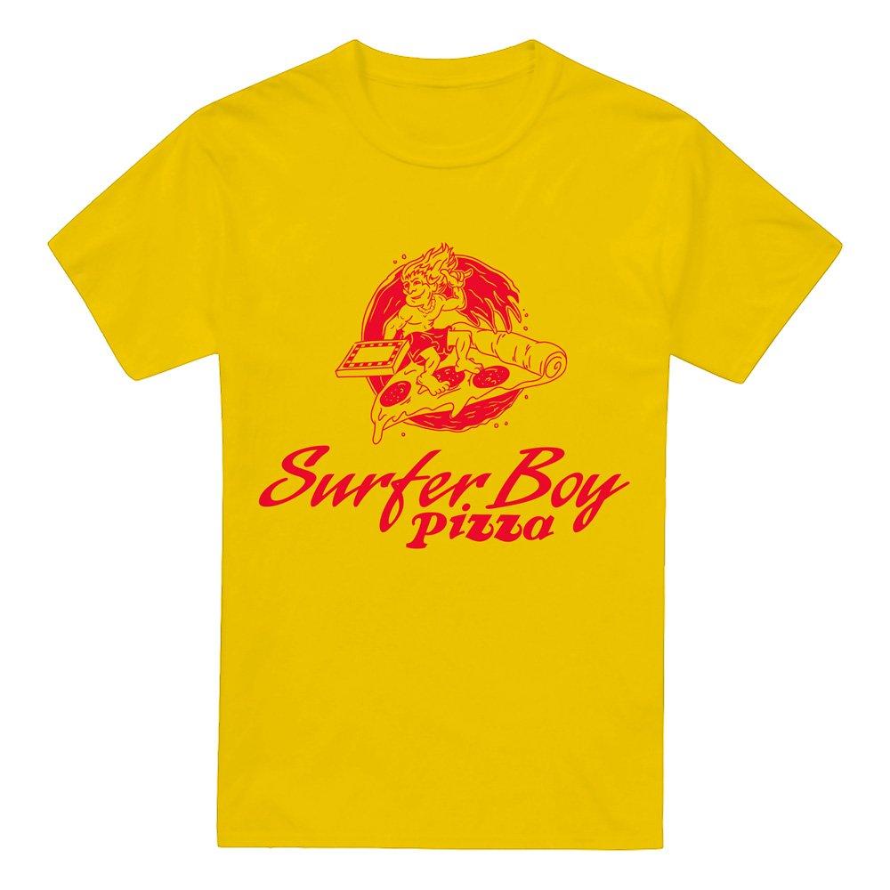 Yellow - Stranger Things - Stranger Things Surfer Boy Pizza T-Shirt Yellow - 4