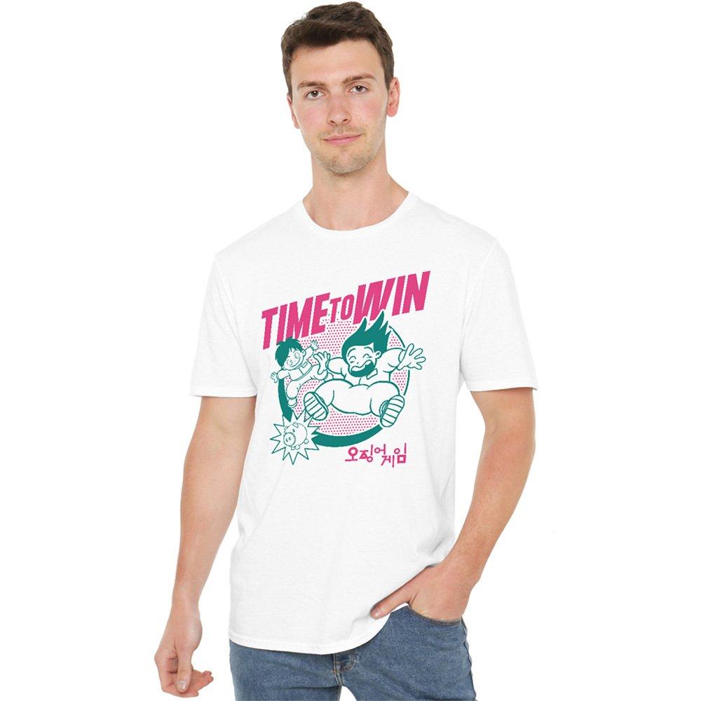 White - Squid Game - Squid Game - Season Three Time To Win T-Shirt Whi - 1