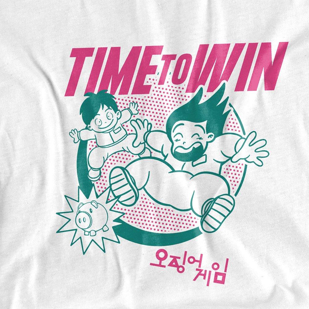 White - Squid Game - Squid Game - Season Three Time To Win T-Shirt Whi - 2
