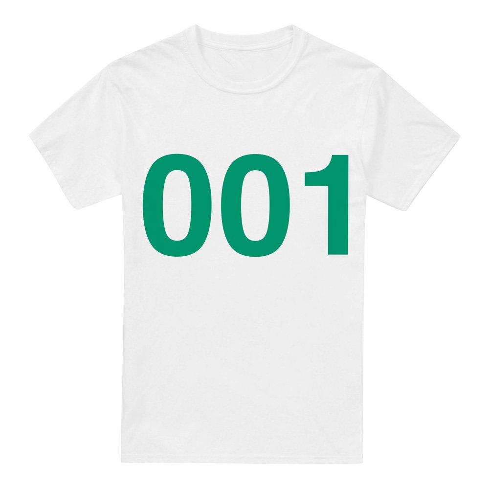White - Squid Game - Squid Game Player 001 T-Shirt White - 4