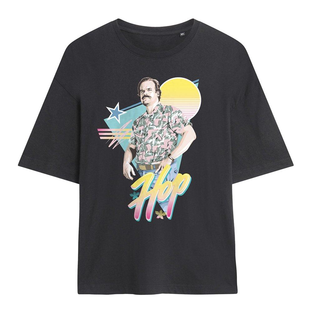 Grey - Stranger Things - Stranger Things 80S Jim Hopper Oversized T-Shirt - 1