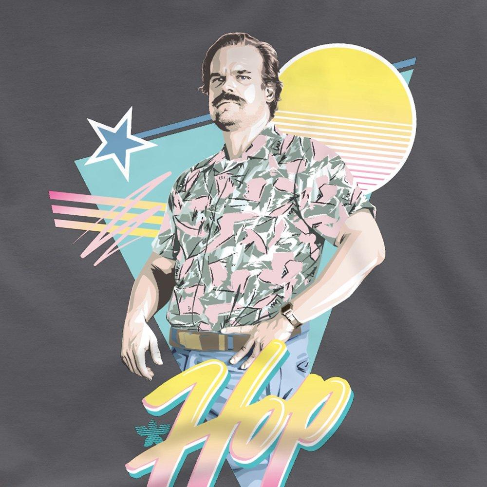 Grey - Stranger Things - Stranger Things 80S Jim Hopper Oversized T-Shirt - 2