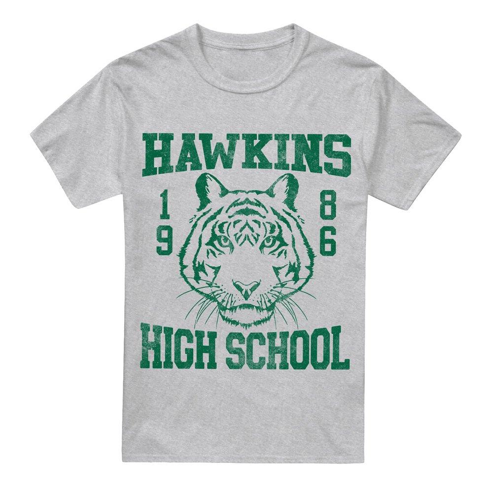 Light Grey - Stranger Things - Stranger Things 1986 Hawkins High School T-Shirt - 4