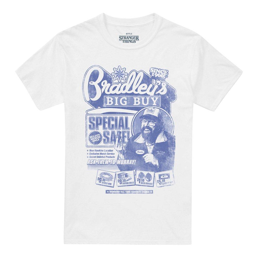 White - Stranger Things - Stranger Things BradleyS Big Buy Advert T-Shirt - 4