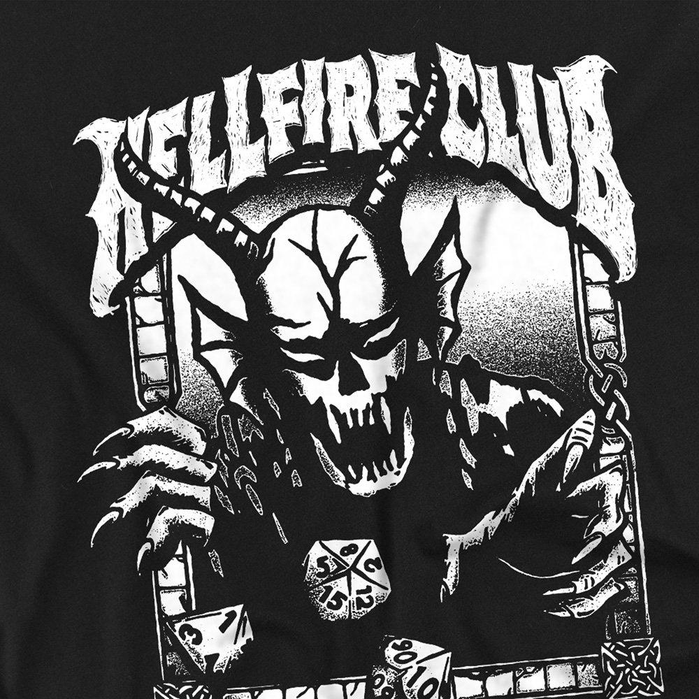 Black - Stranger Things - Stranger Things Hellfire Club Mono T-Shirt Black - 2