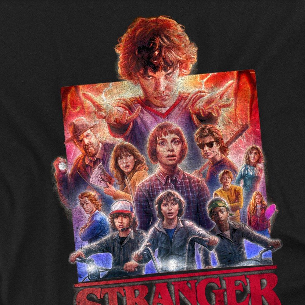Black - Stranger Things - Stranger Things Stranger Things Group Poster T-Shi - 2