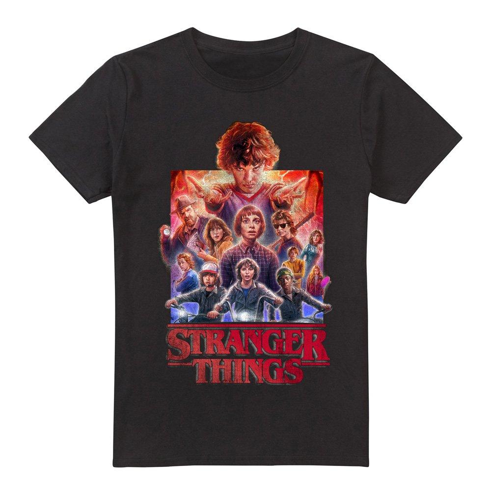 Black - Stranger Things - Stranger Things Stranger Things Group Poster T-Shi - 4