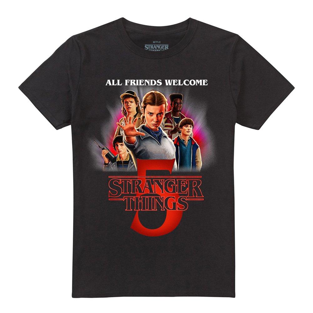 Black - Stranger Things - Stranger Things Season Five Poster T-Shirt Black - 4