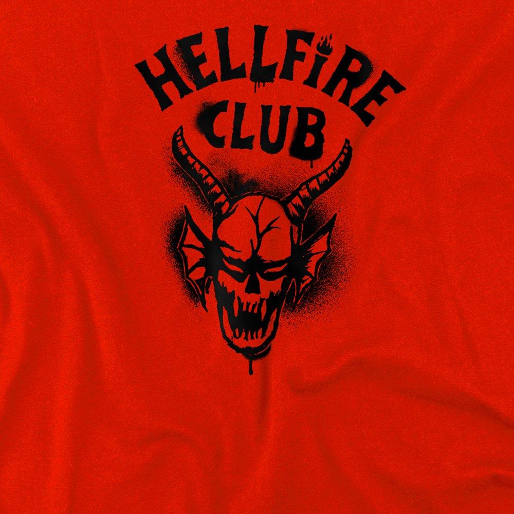 Red - Stranger Things - Stranger Things Hellfire Spray Logo Kids T-Shirt - 2