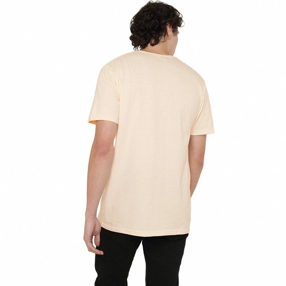 Beige - Stranger Things - Stranger Things Chrome Metal Logo T-Shirt Natural - 3