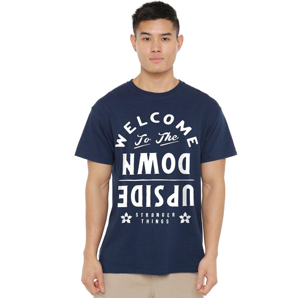 Navy - Stranger Things - Stranger Things Welcome To The Upside Down T-Shirt - 1