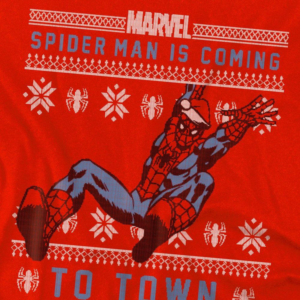 Red - Spiderman - Spider Man Christmas Jumper Kids T-Shirt Red - 2