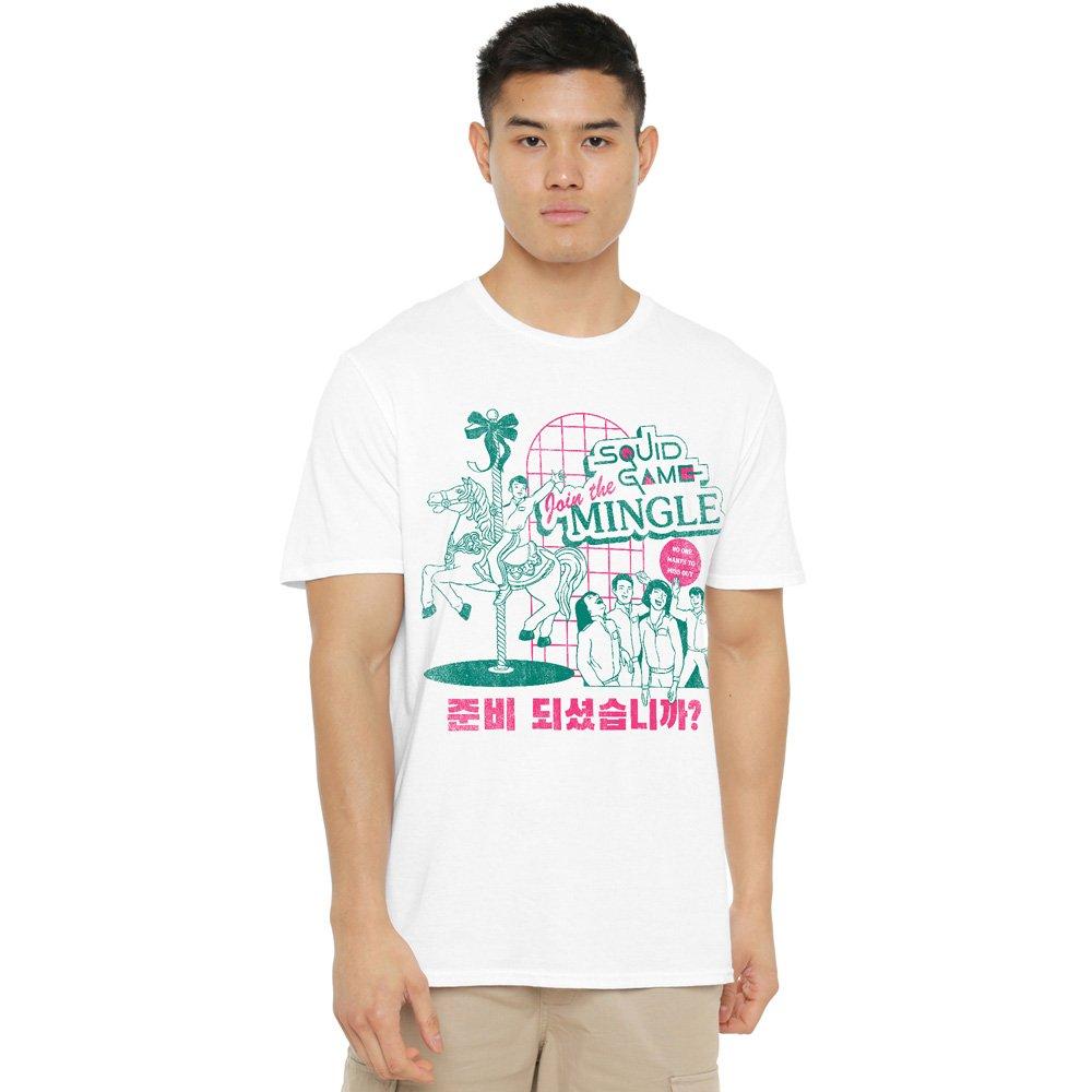 White - Squid Game - SQUID GAME MERRY GO ROUND T-Shirt White - 1