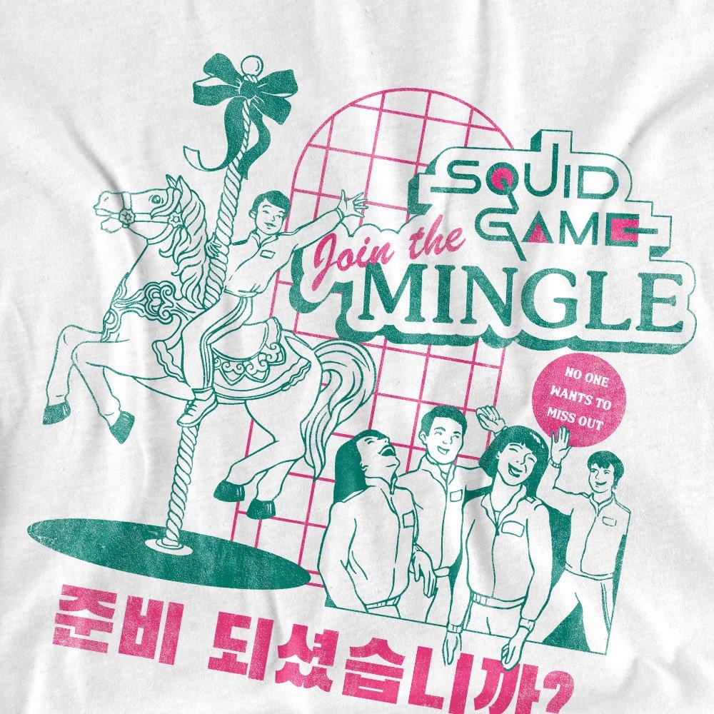 White - Squid Game - SQUID GAME MERRY GO ROUND T-Shirt White - 2