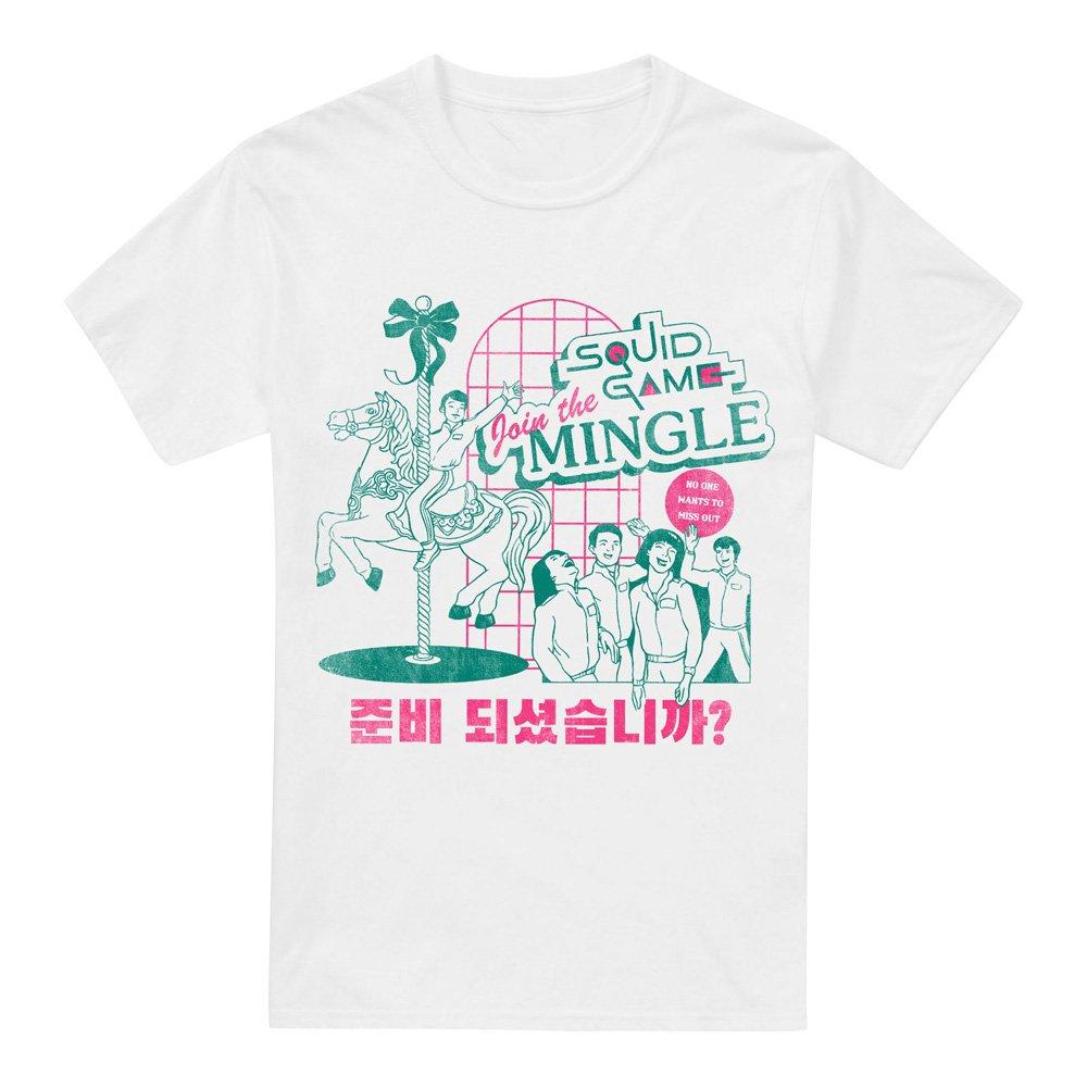 White - Squid Game - SQUID GAME MERRY GO ROUND T-Shirt White - 4