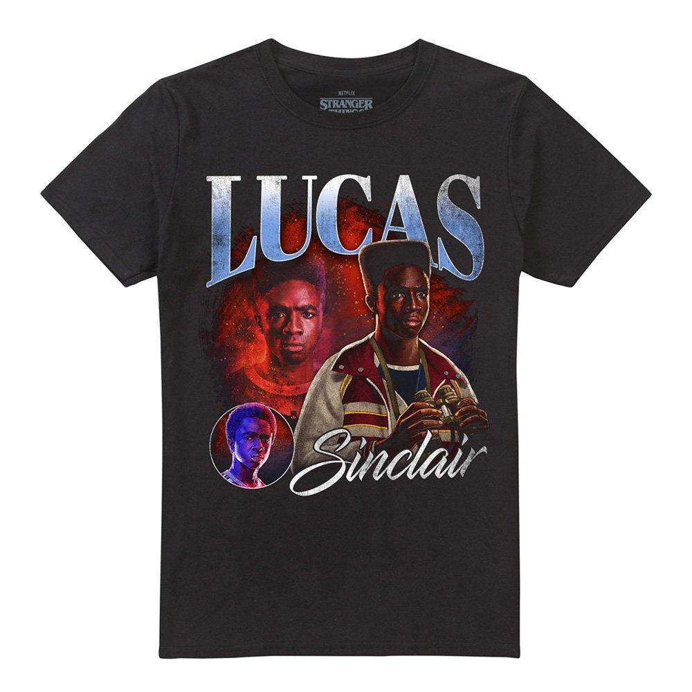 Black - Stranger Things - Stranger Things Lucas Homage T-Shirt Black - 4