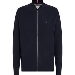 Tommy Hilfiger Interlaced Baseball Full Zip Jumper