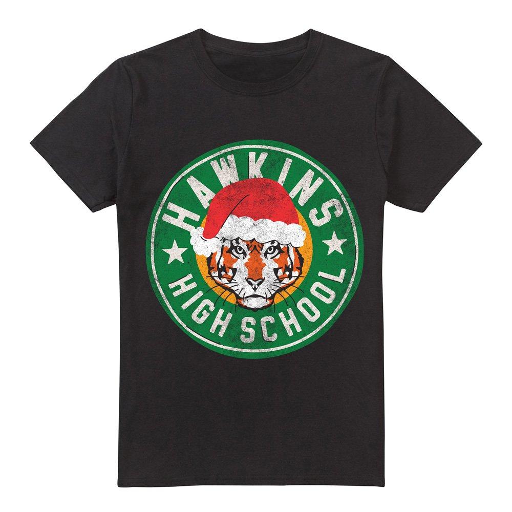 Black - Stranger Things - Stranger Things Hawkins High School Christmas Logo - 4