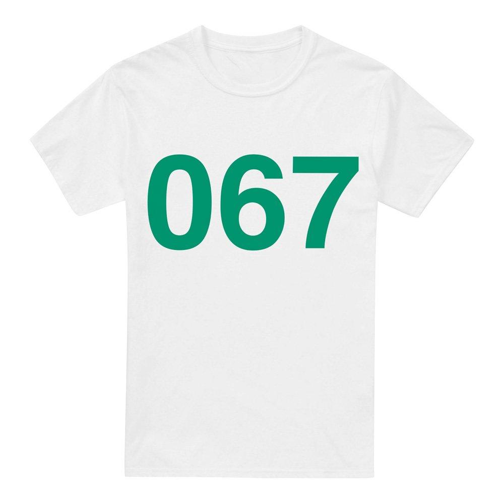 White - Squid Game - Squid Game Player 067 T-Shirt White - 4