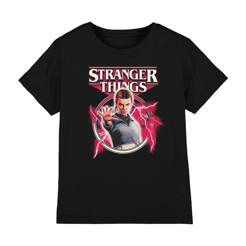Black - Stranger Things - Stranger Things Eleven Lightning Poster Kids T-Shi - 1