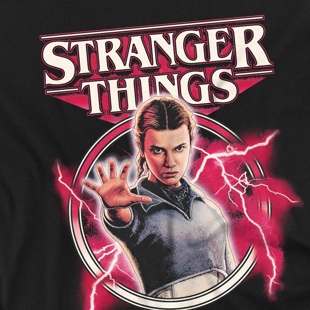 Black - Stranger Things - Stranger Things Eleven Lightning Poster Kids T-Shi - 2