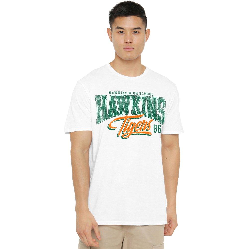 White - Stranger Things - Stranger Things Hawkins Tigers 86 T-Shirt White - 1