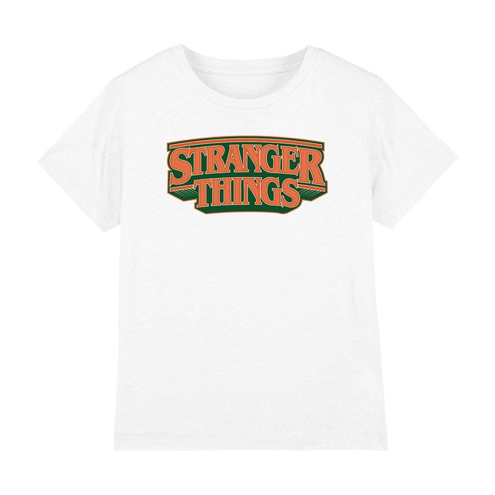 White - Stranger Things - Stranger Things Hawkins High School Logo Kids T-Sh - 1