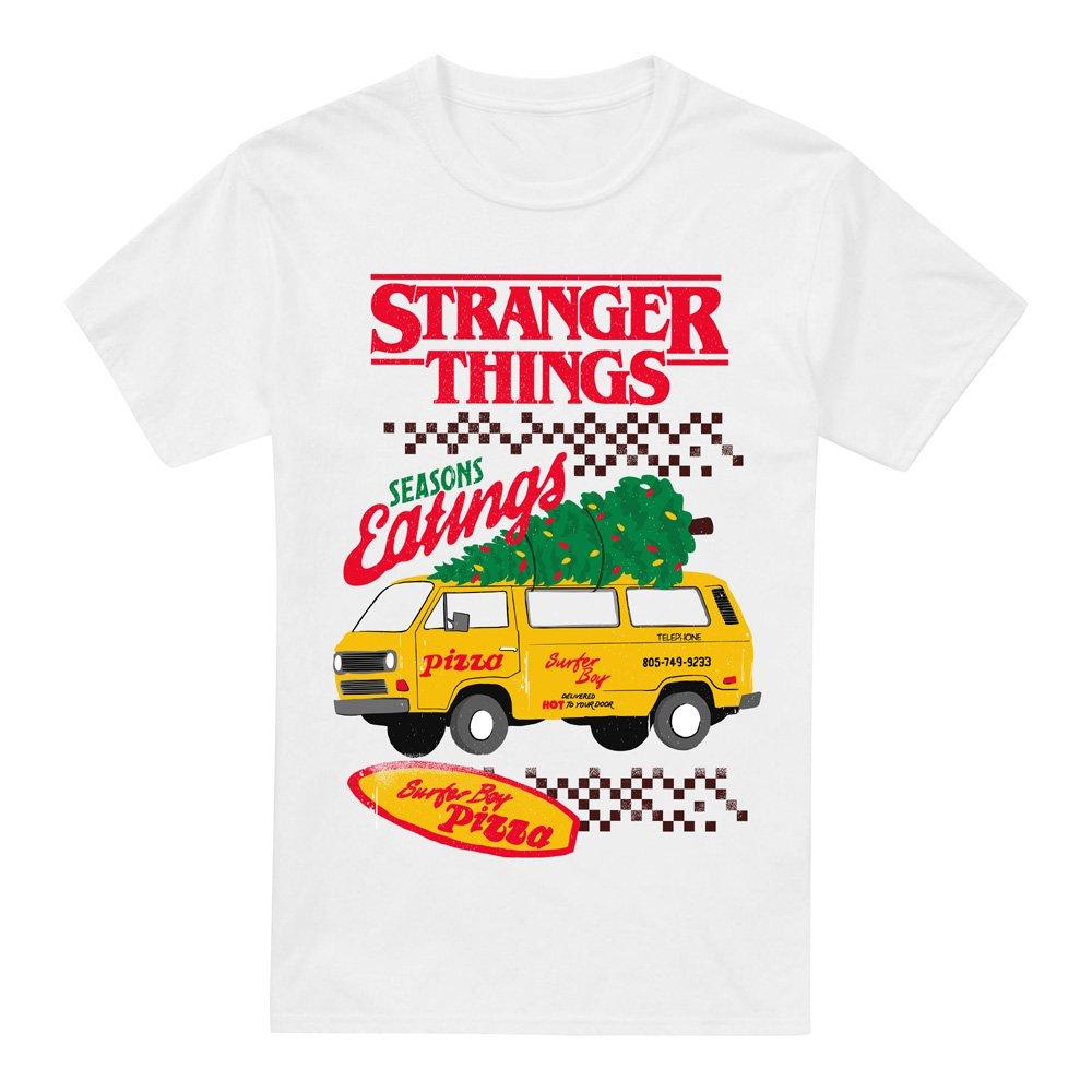 White - Stranger Things - Stranger Things Seasons Eatings Pizza Van Christma - 4