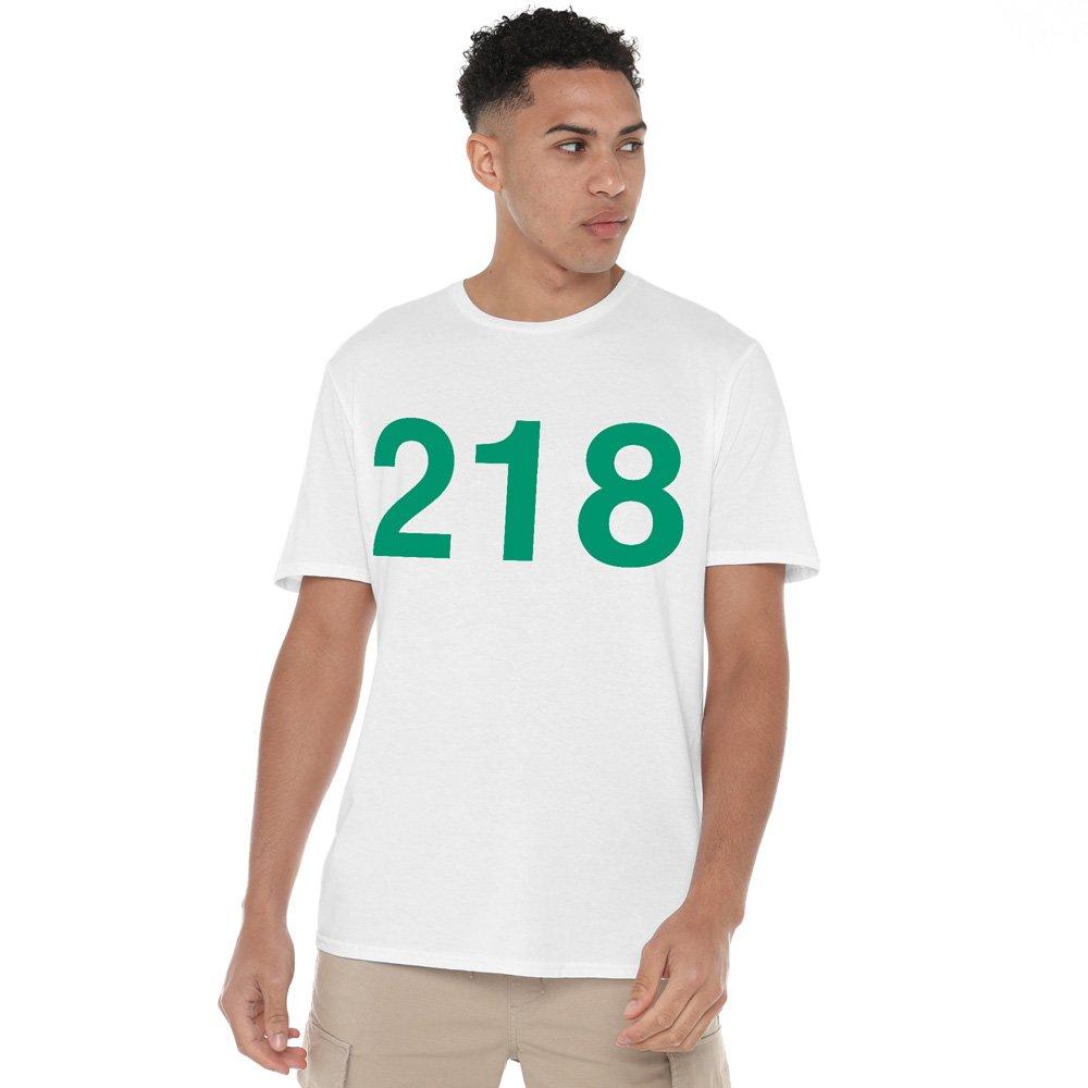 White - Squid Game - Squid Game Player 218 T-Shirt White - 1