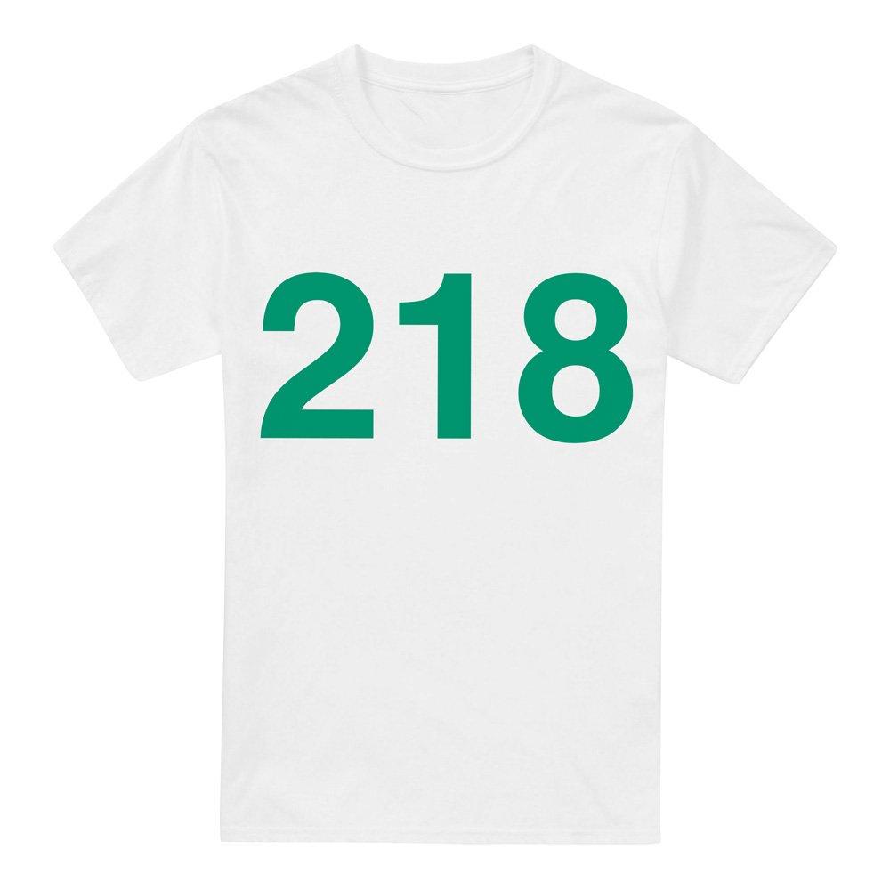 White - Squid Game - Squid Game Player 218 T-Shirt White - 4
