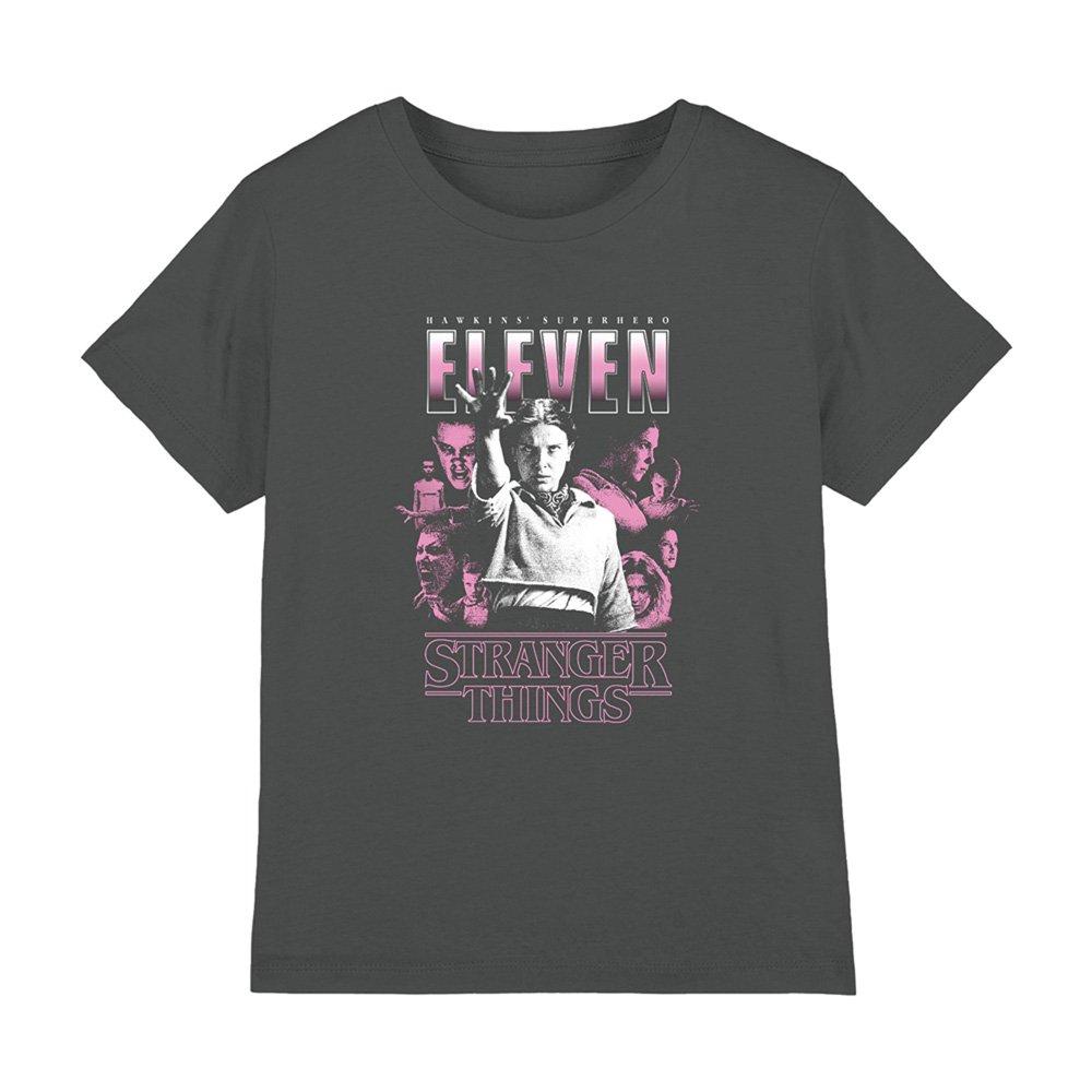 Charcoal - Stranger Things - Stranger Things Eleven Poster Kids T-Shirt Charco - 1