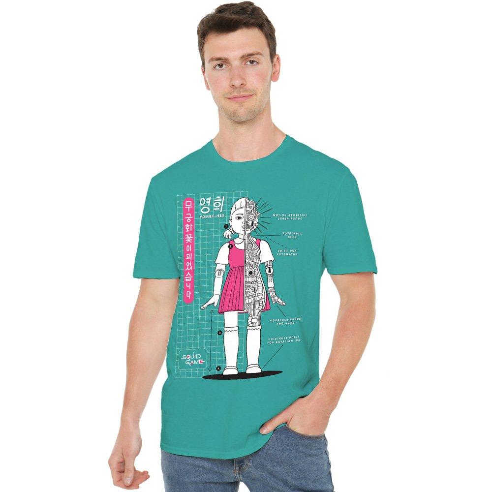 Jade - Squid Game - SQUID GAME YOUNG-HEE BLUEPRINT T-Shirt Jade Dome - 1