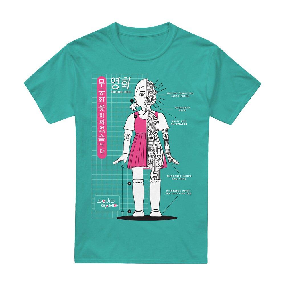 Jade - Squid Game - SQUID GAME YOUNG-HEE BLUEPRINT T-Shirt Jade Dome - 4