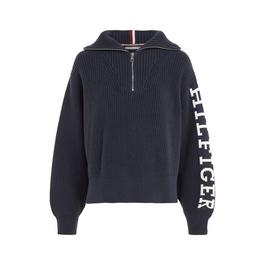 Tommy Hilfiger PLACED HILFIGER 1/2 ZIP SWEATER