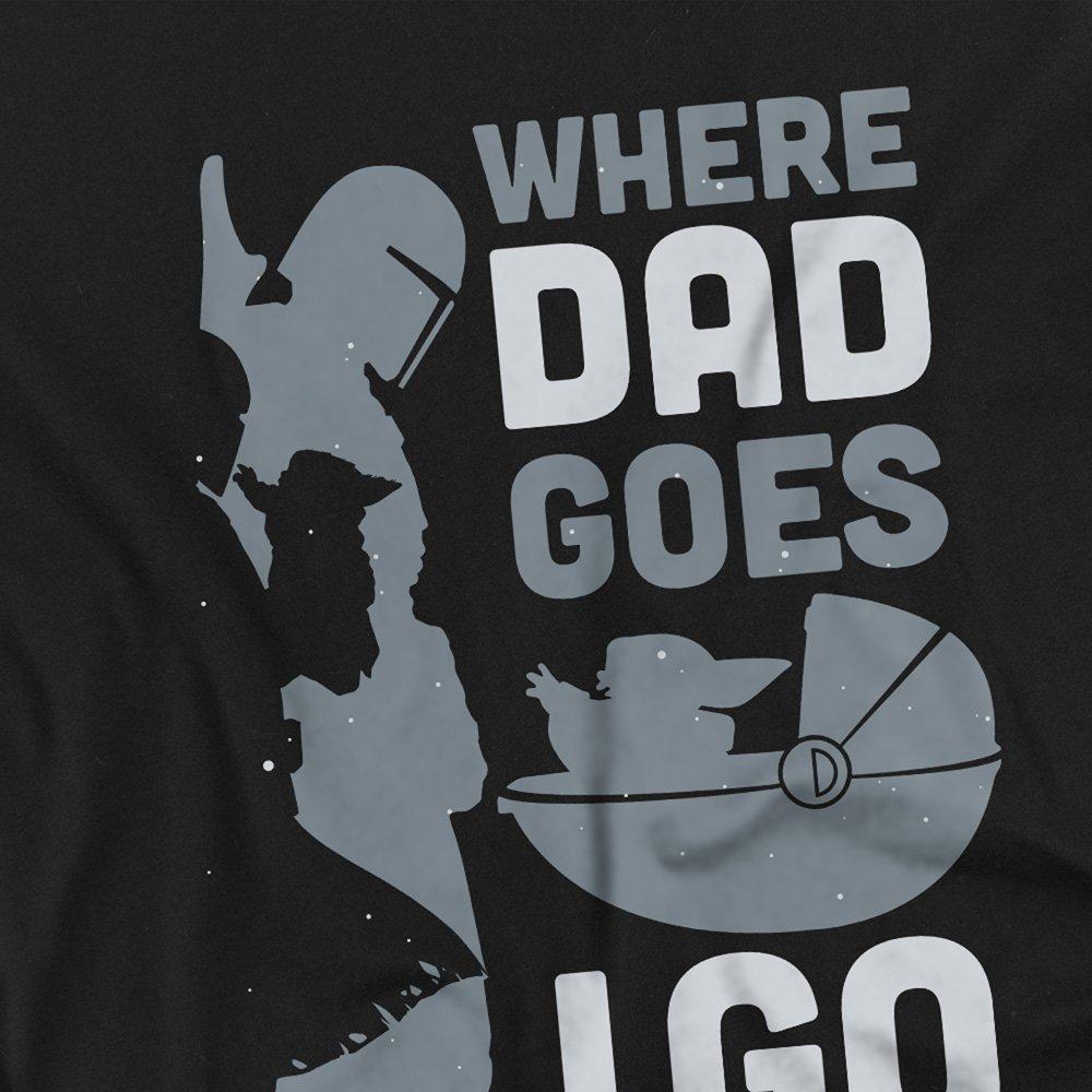 Black - Star Wars - Star Wars Where Dad Goes I Go Boys T-Shirt Black - 2