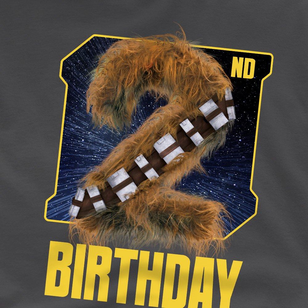 Charcoal - Star Wars - Star Wars Chewbacca 2Nd Birthday Space Kids T-Shir - 2