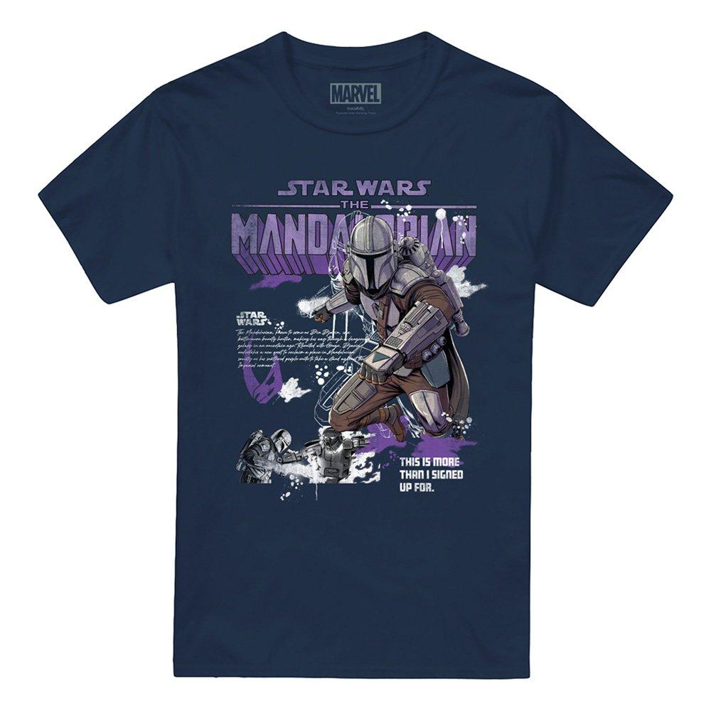 Navy - Star Wars - Mandalorian Graffiti T-Shirt Navy - 4