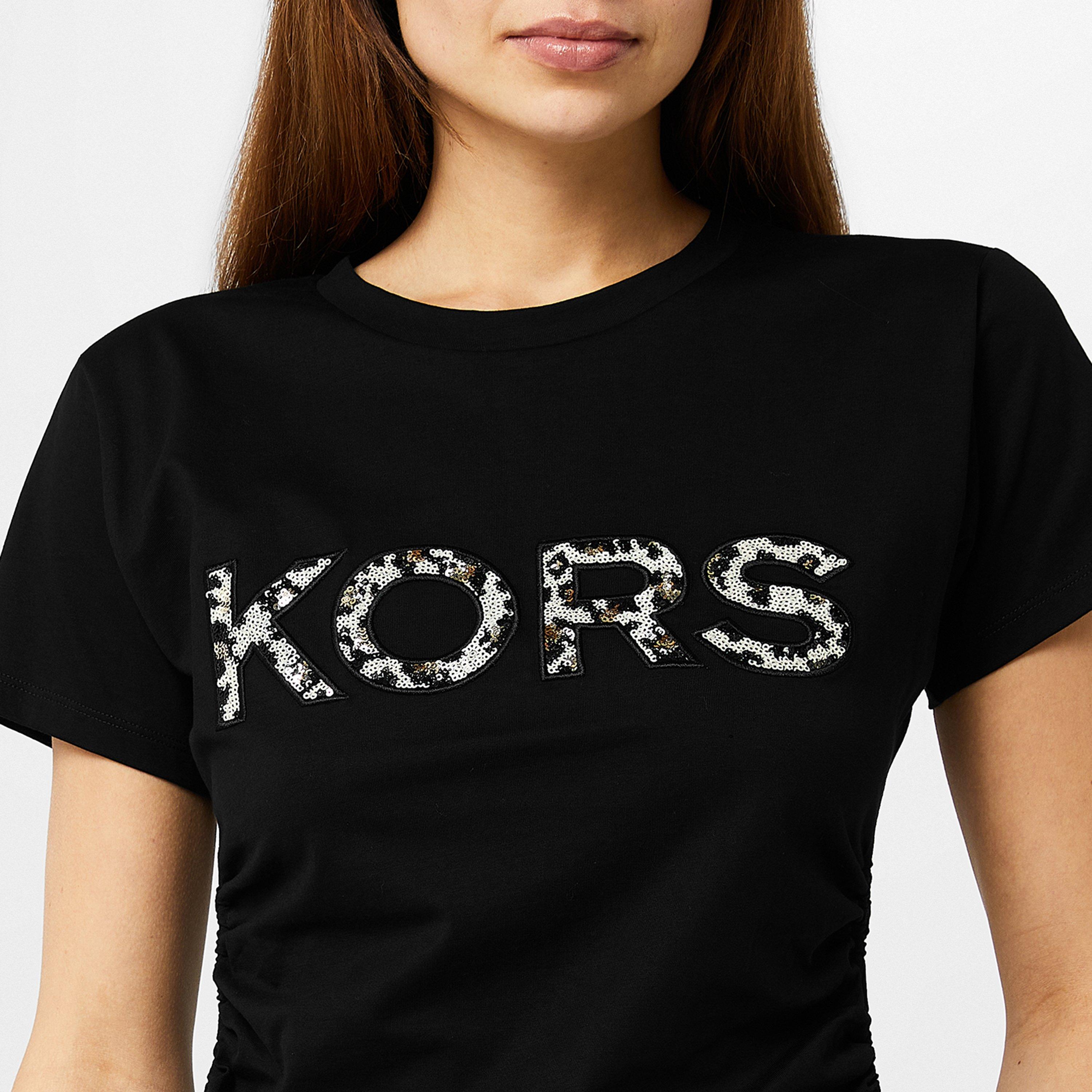 Black - MICHAEL Michael Kors - Sequin T-Shirt - 3