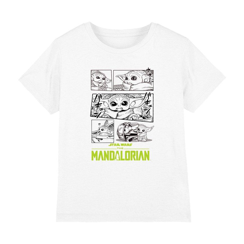 White - Star Wars - Star Wars The Mandalorian Grogu Manga Comic Kids T - 1