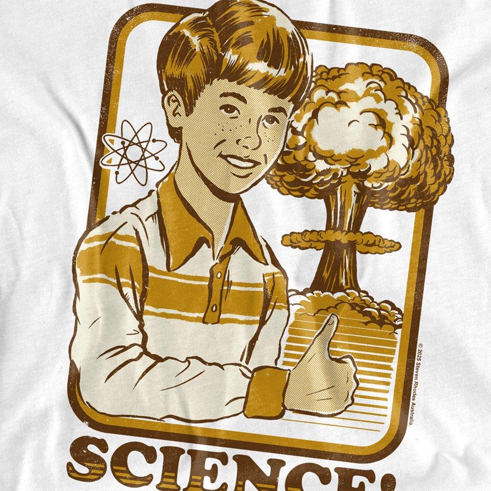 White - Steven Rhodes - Steven Rhodes Science Kids T-Shirt White - 2