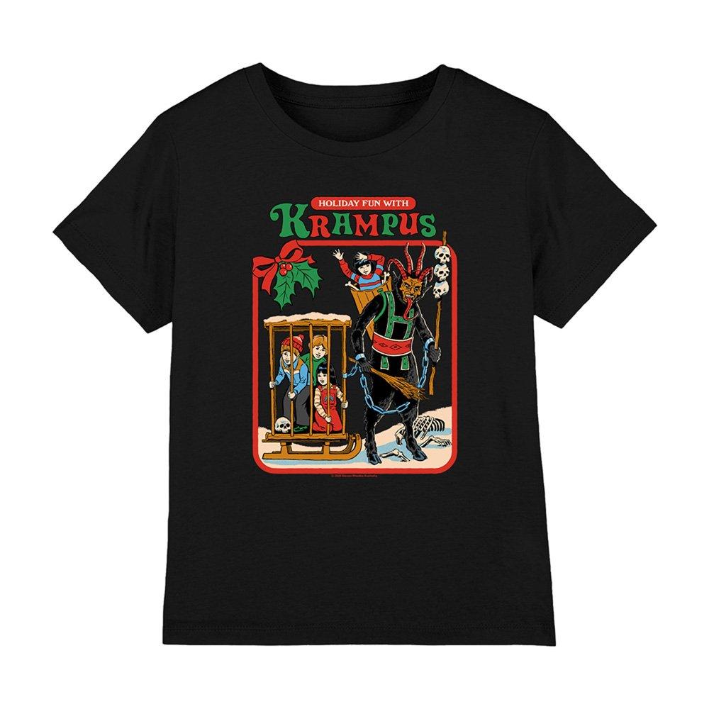 Black - Steven Rhodes - Steven Rhodes Fun With Krampus Kids T-Shirt Black - 1