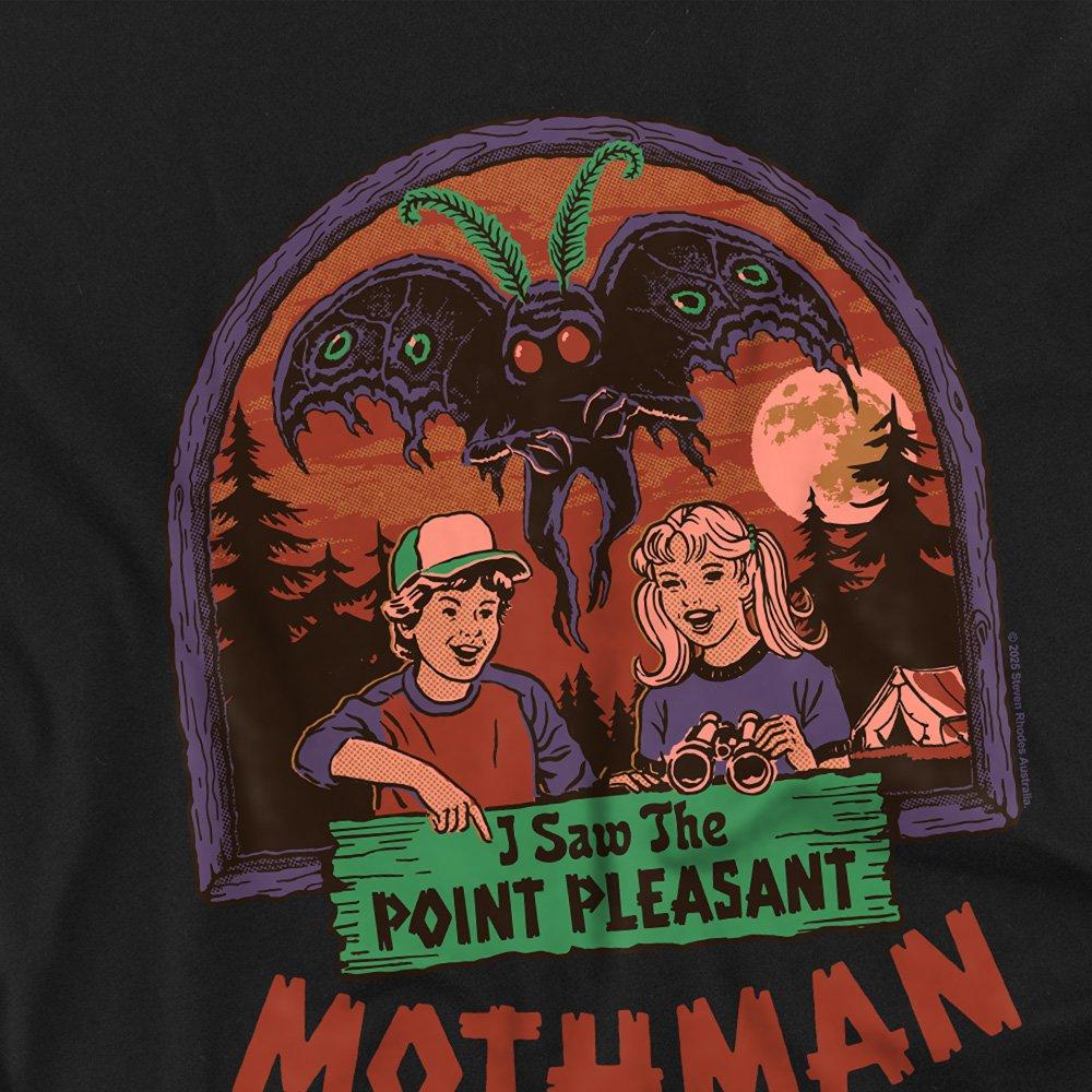 Black - Steven Rhodes - Steven Rhodes I Saw The Mothman Kids T-Shirt Blac - 2
